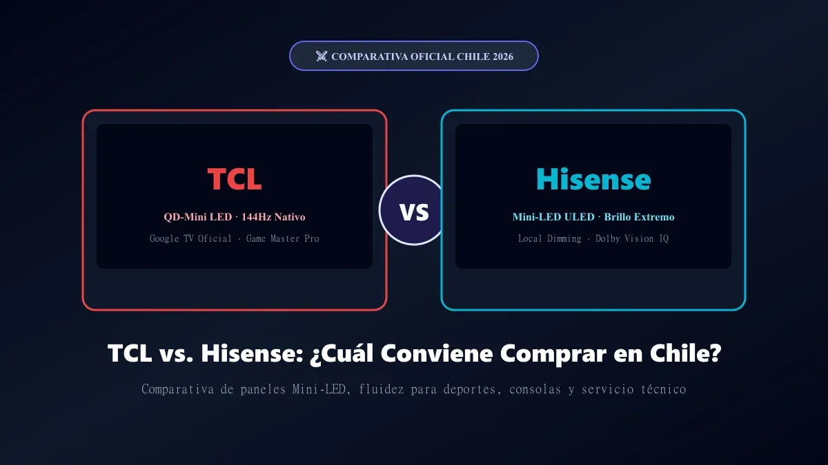 Guía técnica y comparativa: TCL vs Hisense en Chile: ¿Cuál Conviene Comprar en 2026?