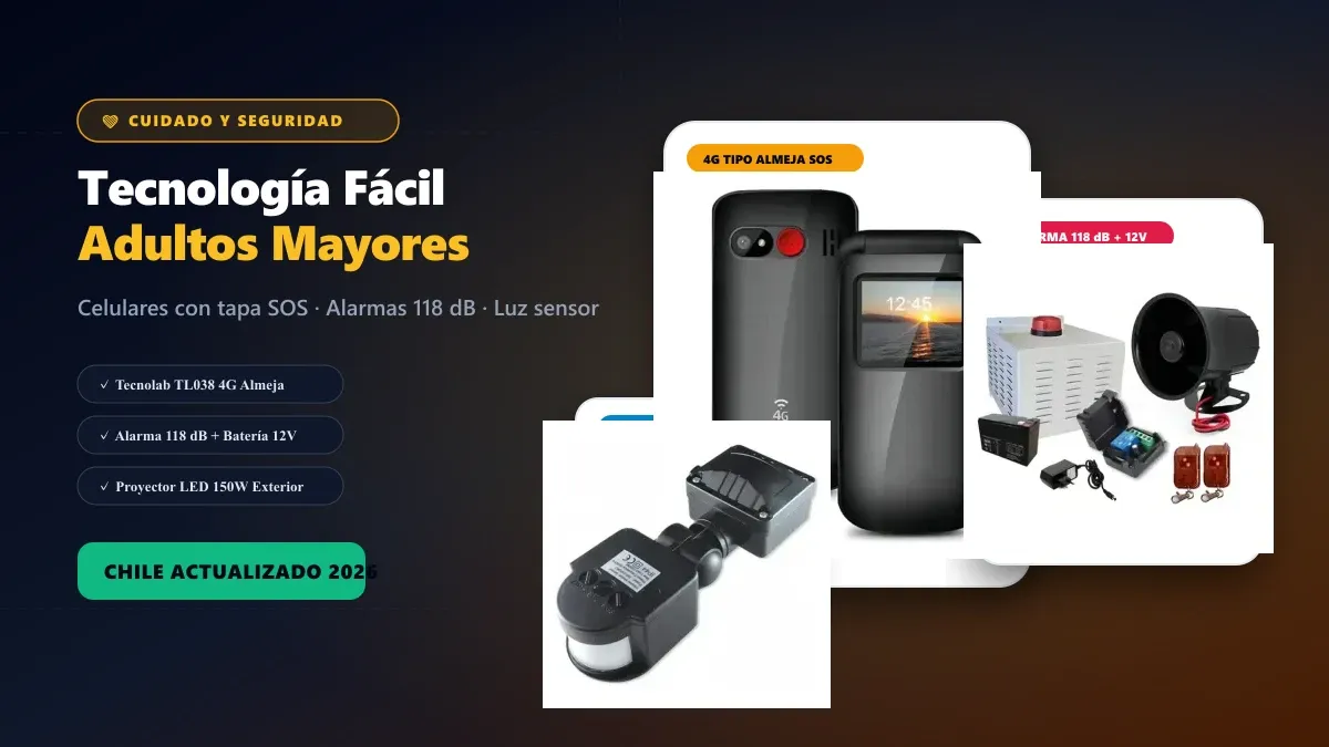 Guía técnica y comparativa: Tecnología para Adultos Mayores: Celulares SOS y Seguridad